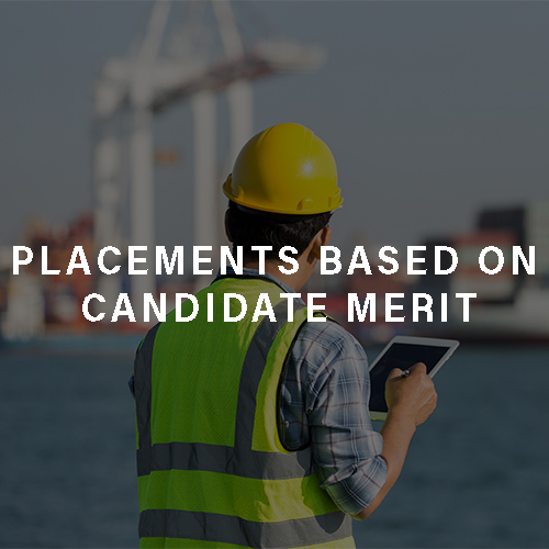 Placements based on candidate merit