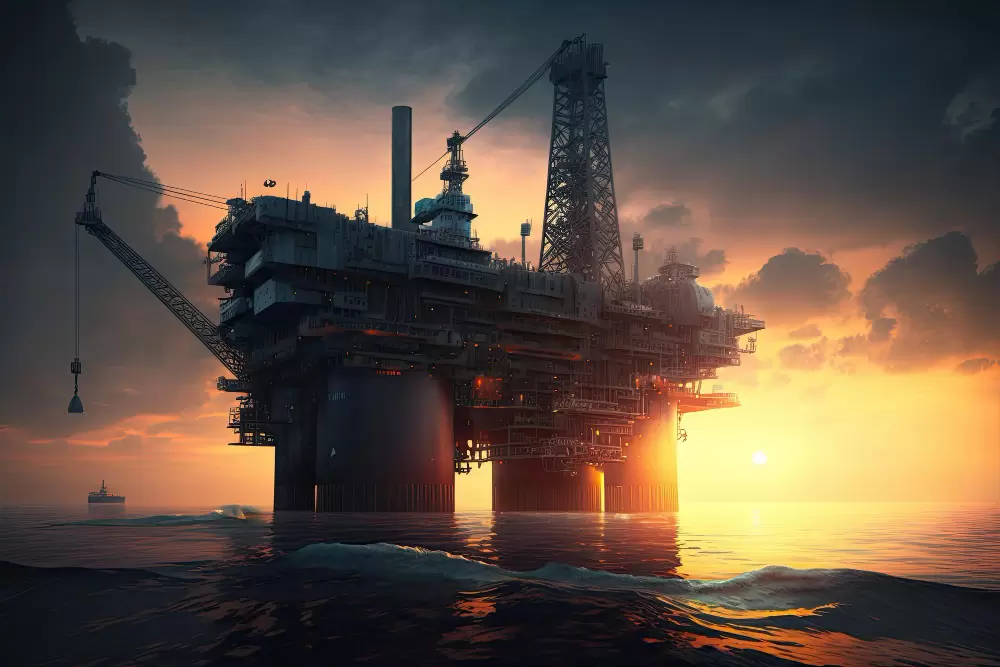 picture of an oil and gas rig representing oil and gas jobs in texas